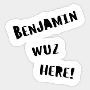 Benjamin Sticker